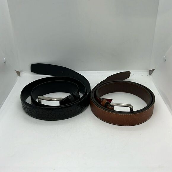 MENS GENUINE LEATHER DRESS BELTS COLE HAAN FTL-09-085 - Picture 1 of 6